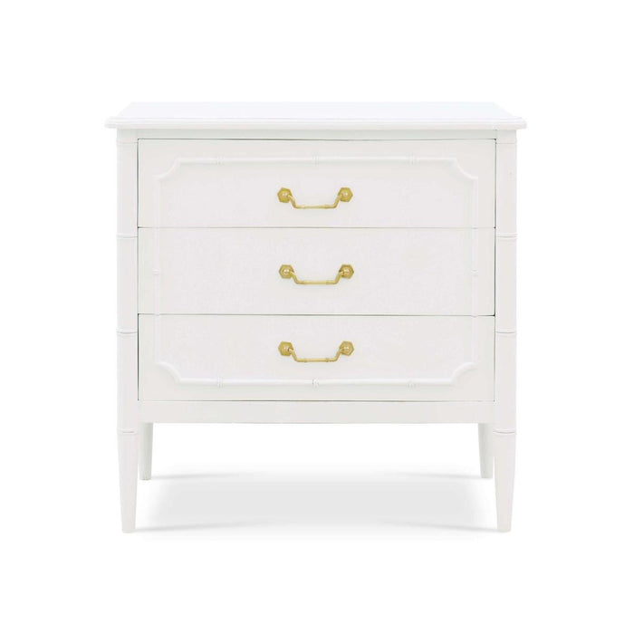 Bramble - Chelsea 3 Drawer Bedside Table in Architectural White - 76437HRW----LDT