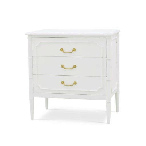 Bramble - Chelsea 3 Drawer Bedside Table in Architectural White - 76437HRW----LDT - GreatFurnitureDeal