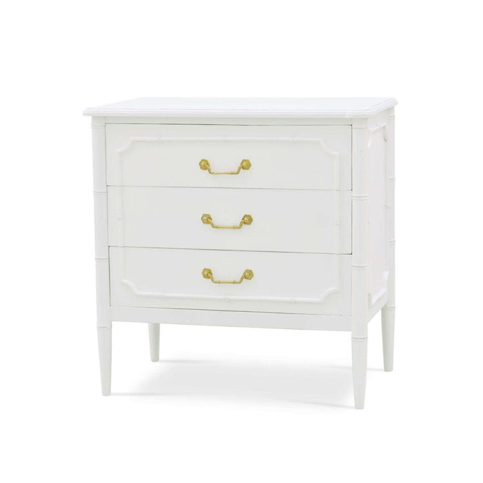 Bramble - Chelsea 3 Drawer Bedside Table in Architectural White - 76437HRW----LDT