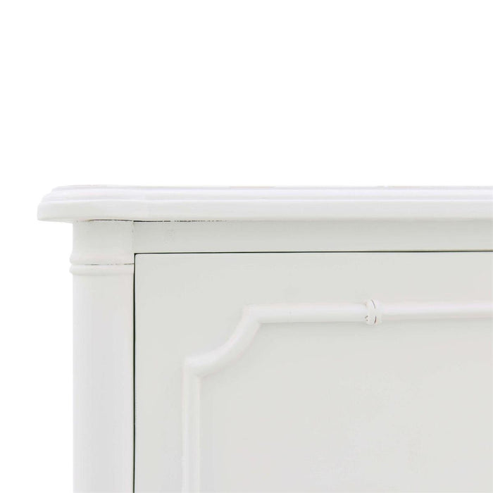 Bramble - Chelsea 3 Drawer Bedside Table in Architectural White - 76437HRW----LDT