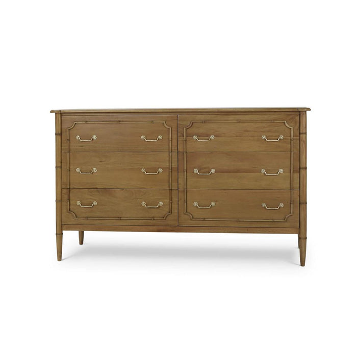 Bramble - Chelsea Largish 6 Drawer Dresser in Antique French Oak - 76439AFD-----