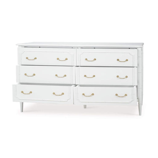Bramble - Chelsea Largish 6 Drawer Dresser in Architectural White - 76439HRW----LDT - GreatFurnitureDeal