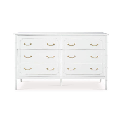 Bramble - Chelsea Largish 6 Drawer Dresser in Architectural White - 76439HRW----LDT - GreatFurnitureDeal