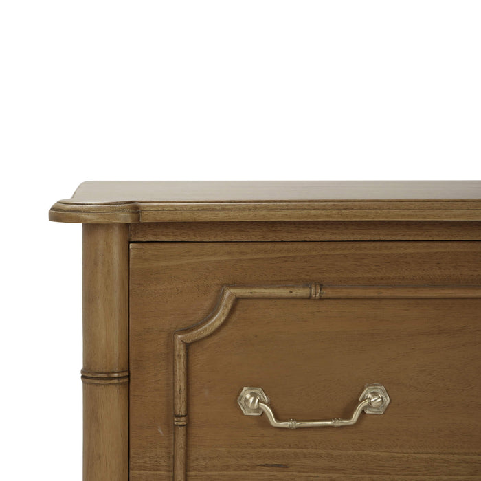 Bramble - Chelsea Largish 6 Drawer Dresser in Antique French Oak - 76439AFD----- - GreatFurnitureDeal
