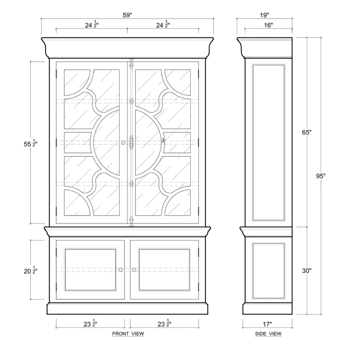 Bramble - Farlow Display Cabinet - 76447STW - GreatFurnitureDeal