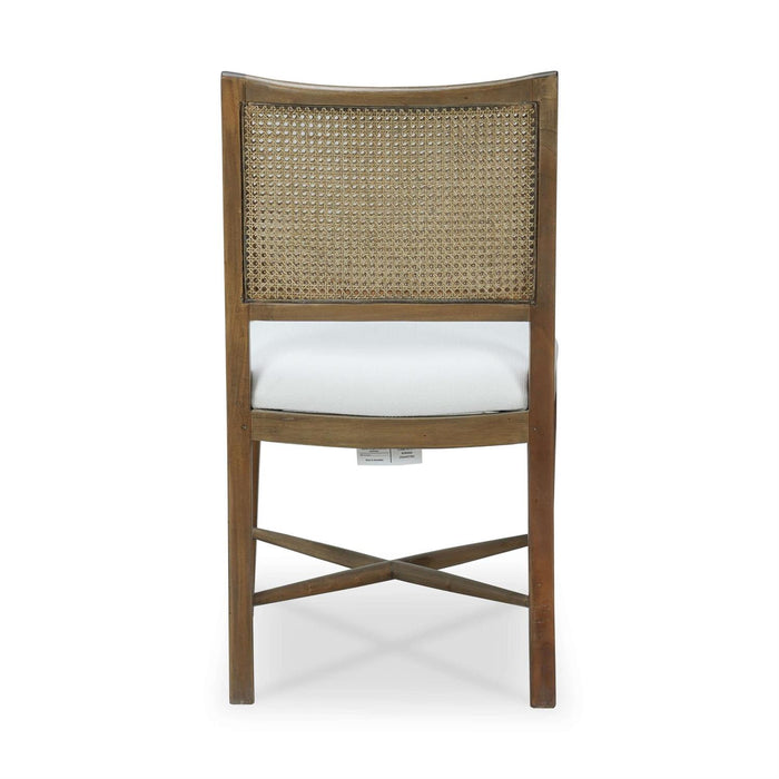 Bramble - Dulwich Dining Chair in Straw Wash w/ Arctic White Performance Fabric (Set of 2) - 76450STWSF204----