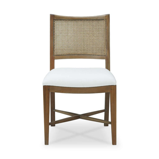 Bramble - Dulwich Dining Chair in Straw Wash w/ Arctic White Performance Fabric (Set of 2) - 76450STWSF204---- - GreatFurnitureDeal