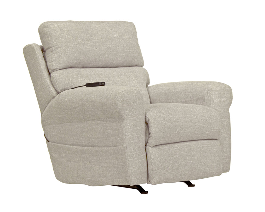 Catnapper - Unity Power Headrest Power Rocker Recliner w/CR3 Heat/Massage in Linen - 764539-2-LINEN - GreatFurnitureDeal