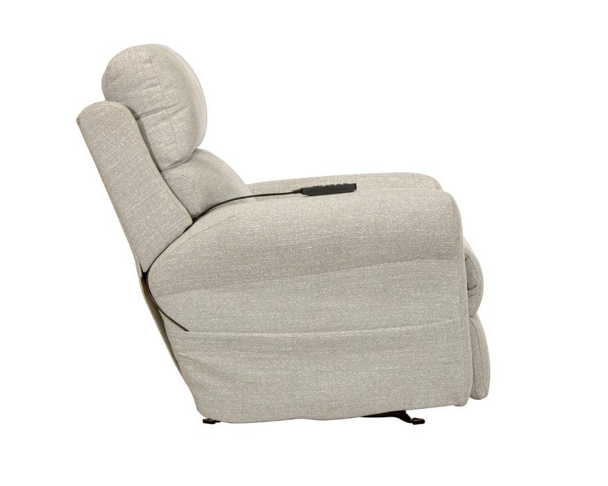 Catnapper - Unity Power Headrest Power Rocker Recliner w/CR3 Heat/Massage in Linen - 764539-2-LINEN - GreatFurnitureDeal