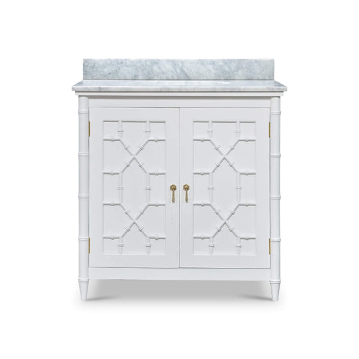Bramble - Grosvenor Single Vanity w/ Sink & Marble Top - BR-76455 - GreatFurnitureDeal