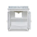 Bramble - Grosvenor Single Vanity in True White w/ Sink & Marble Top - 76455TRW----- - GreatFurnitureDeal