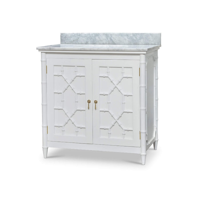 Bramble - Grosvenor Single Vanity w/ Sink & Marble Top - BR-76455 - GreatFurnitureDeal