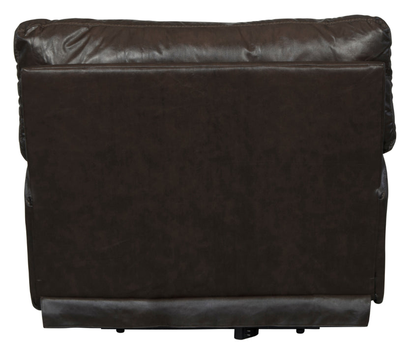Catnapper - Wembley 3 Piece Power Lay Flat Reclining Living Room Set in Chocolate - 64581-CHO-P-3SET