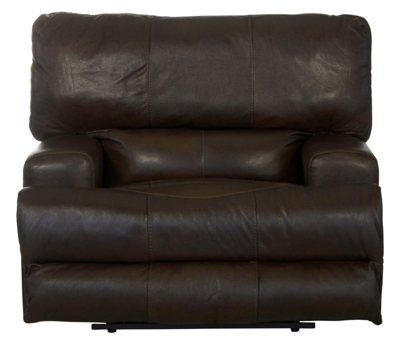 Catnapper - Wembley Power Headrest Power Lay Flat Recliner in Chocolate - 645807-CHO-P - GreatFurnitureDeal