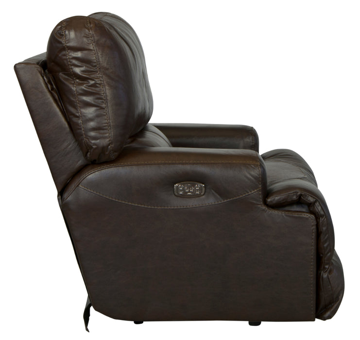 Catnapper - Wembley 3 Piece Power Reclining Living Room Set with Power Headrest & Power Lumbar in Chocolate - 764581-764589-764581-764589-764580-7-CHOCOLATE-CHOCOLATE-MTO
