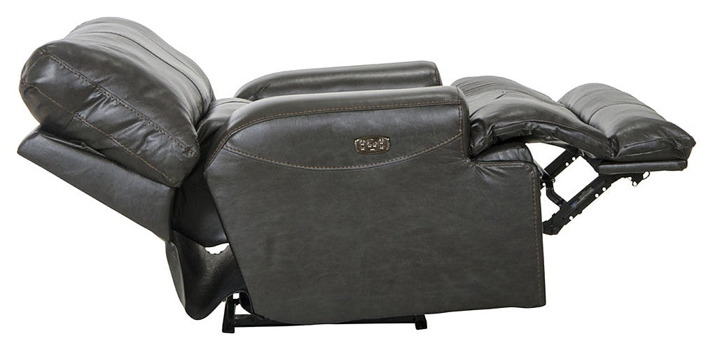 Catnapper - Wembley Lay Flat Recliner in Steel - 45807-STEEL