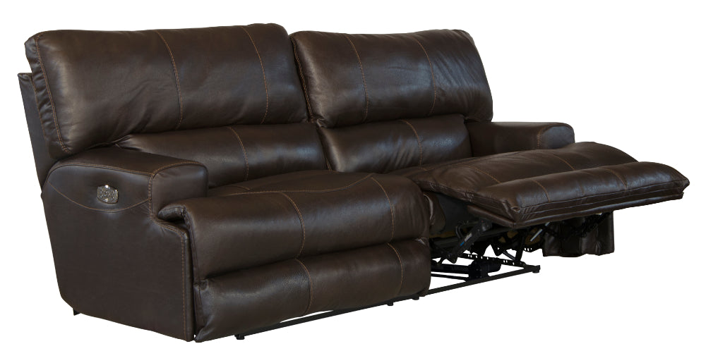 Catnapper - Wembley 3 Piece Power Lay Flat Reclining Living Room Set in Chocolate - 64581-CHO-P-3SET