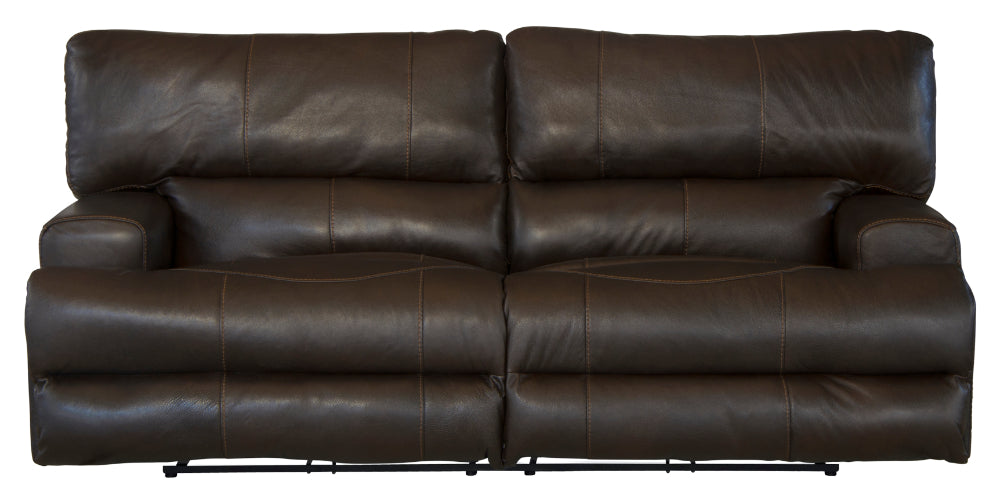 Catnapper - Wembley 2 Piece Power Reclining Sofa Set with Power Headrest & Power Lumbar in Chocolate - 764581-764589-CHOCOLATE-MTO