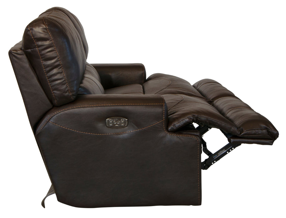 Catnapper - Wembley 3 Piece Lay Flat Reclining Living Room Set in Chocolate - 4581-CHO-3SET