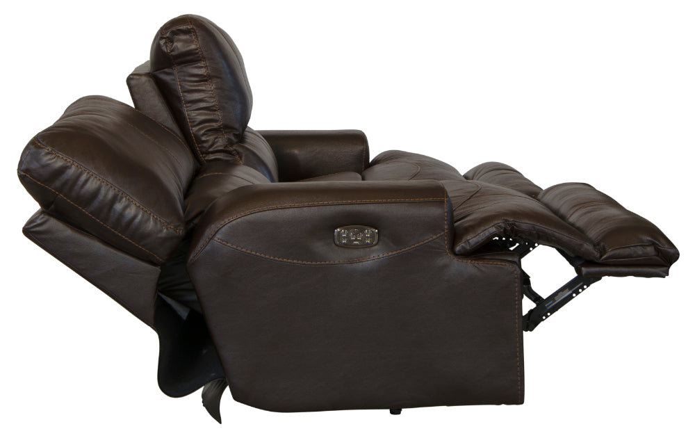 Catnapper - Wembley 3 Piece Power Reclining Living Room Set with Power Headrest & Power Lumbar in Chocolate - 764581-764589-764581-764589-764580-7-CHOCOLATE-CHOCOLATE-MTO