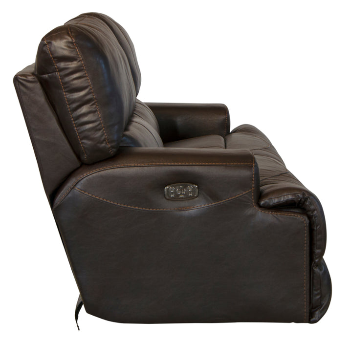 Catnapper - Wembley 3 Piece Power Reclining Living Room Set with Power Headrest & Power Lumbar in Chocolate - 764581-764589-764581-764589-764580-7-CHOCOLATE-CHOCOLATE-MTO