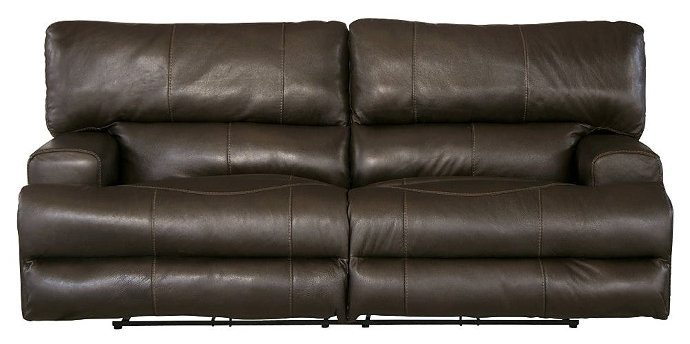 Catnapper - Wembley Power Lay Flat Reclining Sofa in Steel - 64581-STEEL-P-MTO - GreatFurnitureDeal