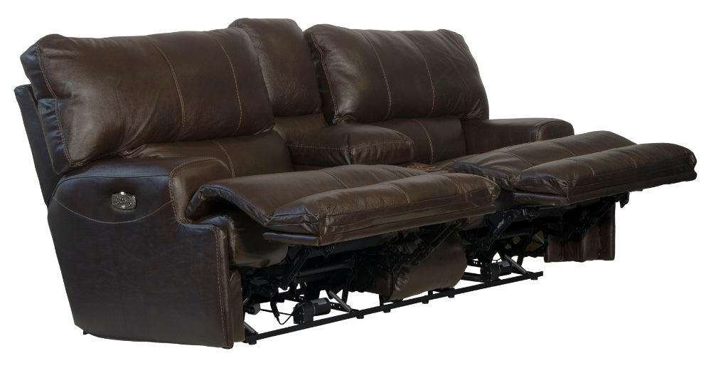 Catnapper - Wembley 3 Piece Lay Flat Reclining Living Room Set in Chocolate - 4581-CHO-3SET