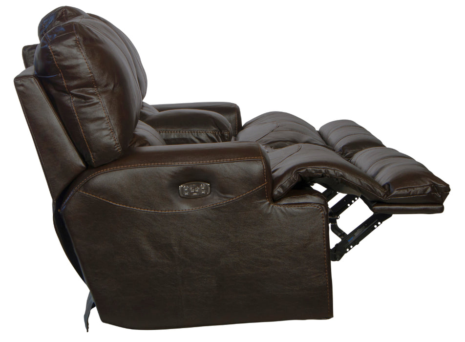 Catnapper - Wembley 3 Piece Power Reclining Living Room Set with Power Headrest & Power Lumbar in Chocolate - 764581-764589-764581-764589-764580-7-CHOCOLATE-CHOCOLATE-MTO