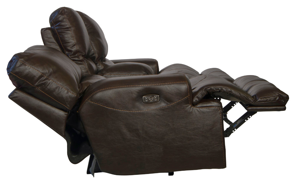 Catnapper - Wembley 3 Piece Power Lay Flat Reclining Living Room Set in Chocolate - 64581-CHO-P-3SET