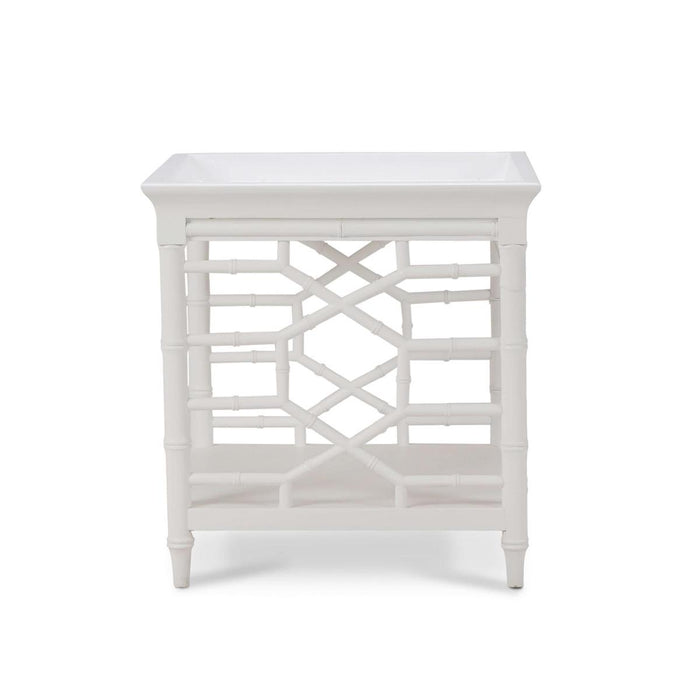 Bramble - Grosvenor End Table in True White - 76463TRW-----