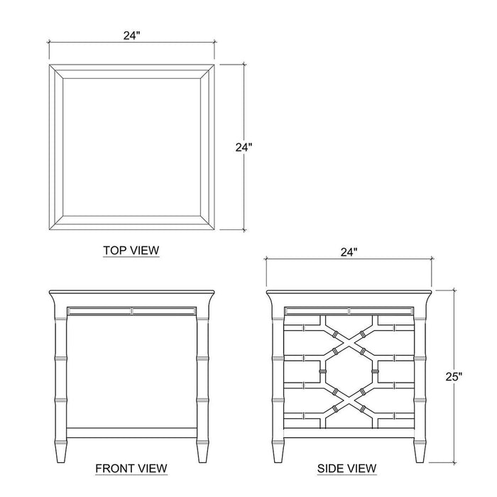 Bramble - Grosvenor End Table in Fruitwood - 76463FRW-----