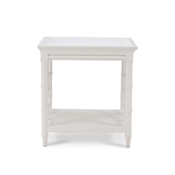 Bramble - Grosvenor End Table in True White - 76463TRW----- - GreatFurnitureDeal