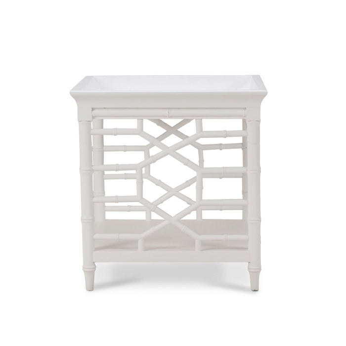 Bramble - Grosvenor End Table in True White - 76463TRW----- - GreatFurnitureDeal