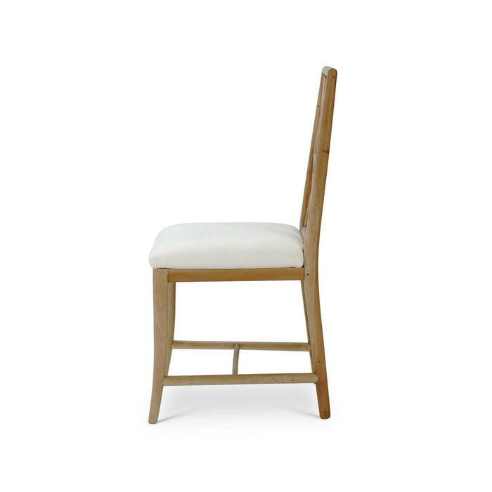 Bramble - Farringdon Dining Chair in Fruitwood w/ Arctic White Performance Fabric (Set of 2) - 76464FRWSF204----