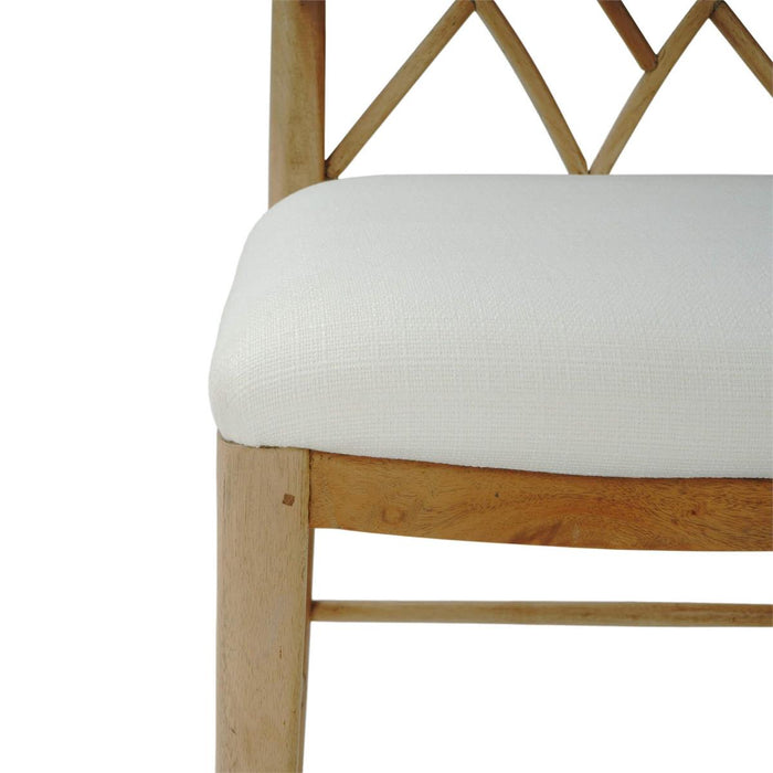 Bramble - Farringdon Dining Chair in Fruitwood w/ Arctic White Performance Fabric (Set of 2) - 76464FRWSF204----