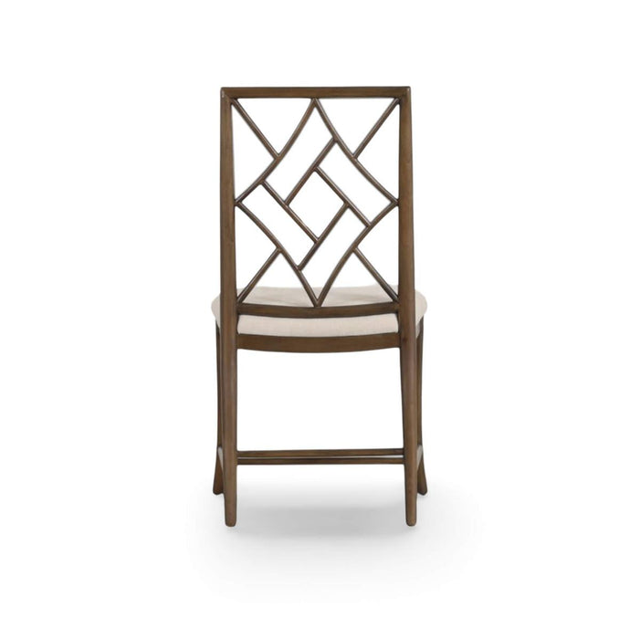 Bramble - Farringdon Dining Chair in Walnut Finish w/ Thames Natural Performance Fabric (Set of 2) - 76464WLTSF247----