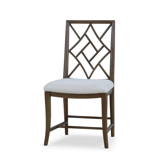 Bramble - Farringdon Dining Chair in Walnut Finish w/ Thames Natural Performance Fabric (Set of 2) - 76464WLTSF247----