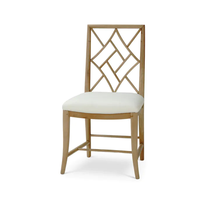 Bramble - Farringdon Dining Chair in Fruitwood w/ Arctic White Performance Fabric - 76464FRWSF204---- - GreatFurnitureDeal