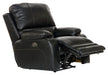 Catnapper - Thornton Power Headrest w-Lumbar Power Lay Flat Recliner in Black - 764762-7-BLACK-MTO - GreatFurnitureDeal