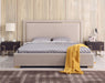 VIG Furniture - Modrest Corrico Off White Velvet Modern Eastern King Bed - VGVCBD1906-19-BED-EK - GreatFurnitureDeal