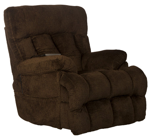 Catnapper - Sterling Power Headrest w-Lumbar Power Lay Flat Recliner w-Dual Heat & Massage in Chocolate - 764788-7-CHOCOLATE - GreatFurnitureDeal