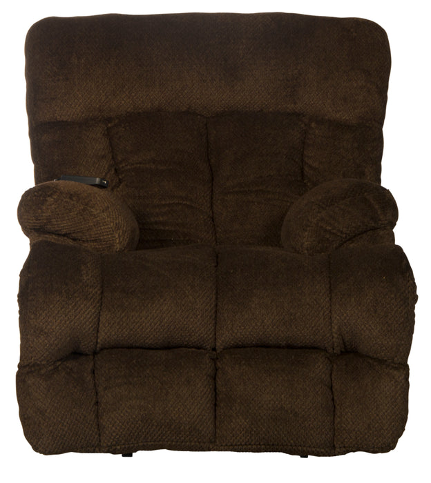 Catnapper - Sterling Power Headrest w-Lumbar Power Lay Flat Recliner w-Dual Heat & Massage in Chocolate - 764788-7-CHOCOLATE - GreatFurnitureDeal