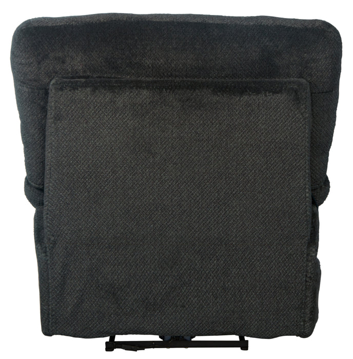 Catnapper - Sterling Power Headrest w-Lumbar Power Lay Flat Recliner w-Dual Heat & Massage in Pewter - 764788-7-PEWTER - GreatFurnitureDeal