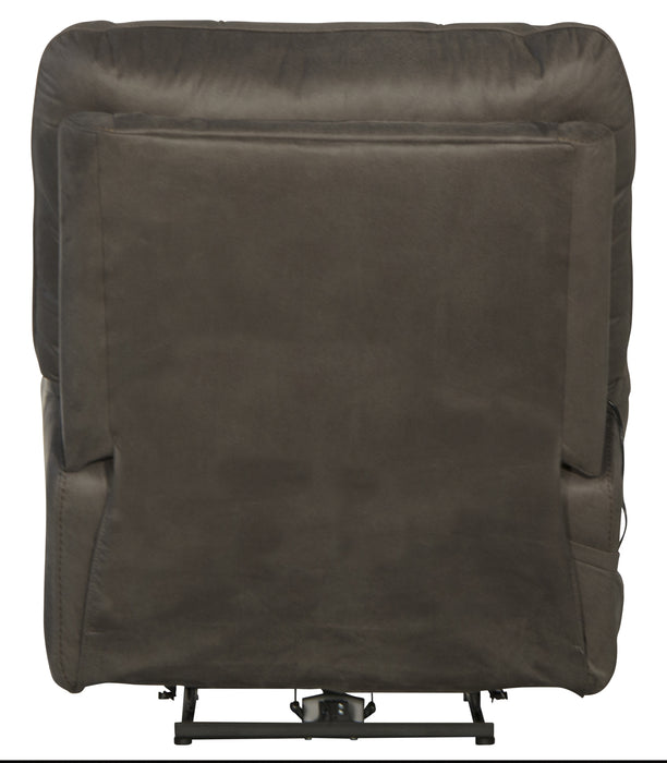 Catnapper - Anders Power Headrest w/Lumbar Power Lay Flat Recliner w/Dual Heat in Charcoal - 764789-7-CHA - GreatFurnitureDeal