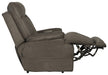Catnapper - Anders Power Headrest w/Lumbar Power Lay Flat Recliner w/Dual Heat in Charcoal - 764789-7-CHA - GreatFurnitureDeal