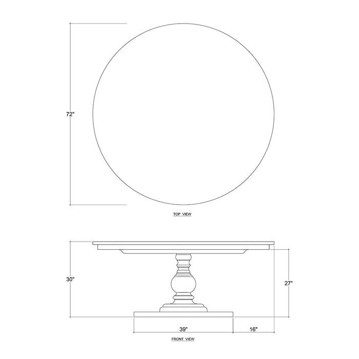 Bramble - Goucho Round Dining Table 72'' - BR-76478 - GreatFurnitureDeal