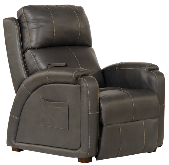 Catnapper - Reliever Power Headrest Power Lay Flat Recliner in Gunmetal - 764795-7-GUN - GreatFurnitureDeal
