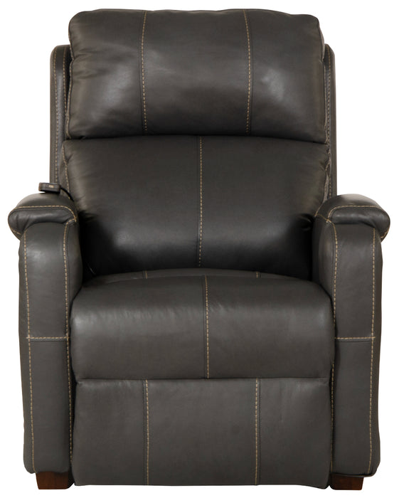 Catnapper - Reliever Power Headrest Power Lay Flat Recliner in Gunmetal - 764795-7-GUN - GreatFurnitureDeal