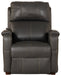 Catnapper - Reliever Power Headrest Power Lay Flat Recliner in Gunmetal - 764795-7-GUN - GreatFurnitureDeal
