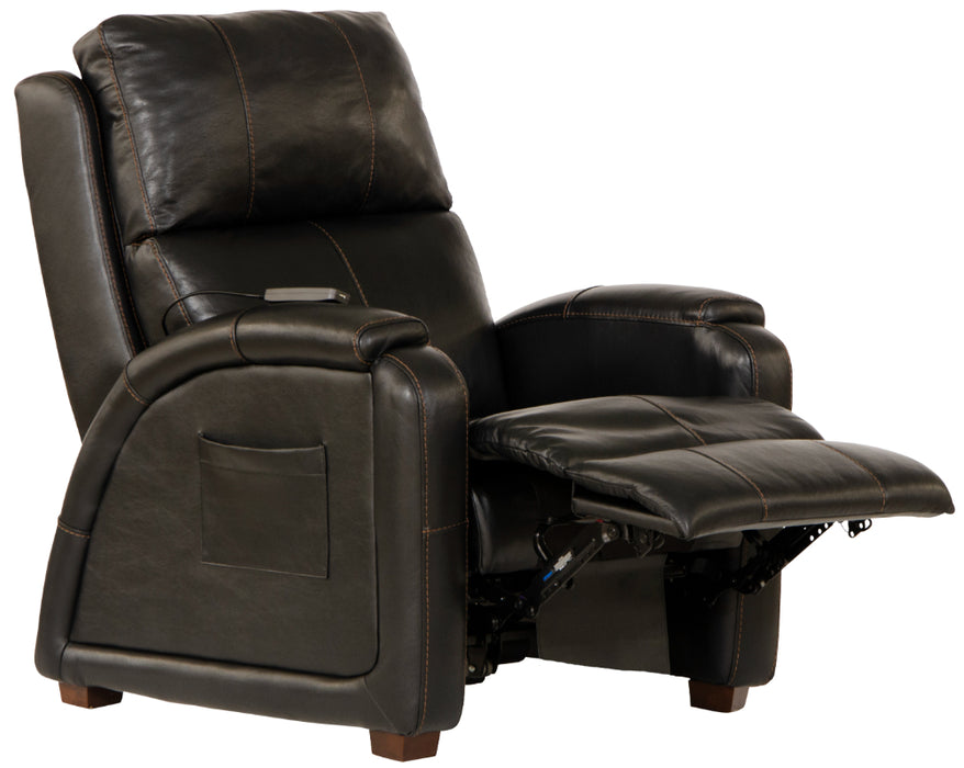 Catnapper - Reliever Power Headrest Power Lay Flat Recliner in Black - 764795-7-BLACK - GreatFurnitureDeal